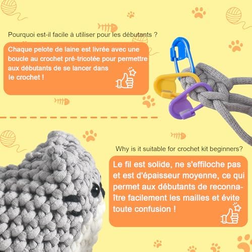 Vue 5 de Tranquilhome Kit Crochet Amigurumicrochet