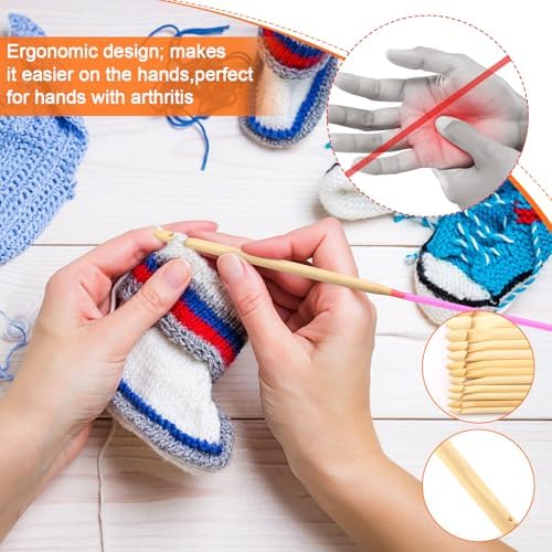 Vue 4 de Pieces Crochet Tunisien Set