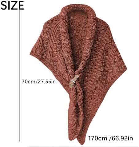 Vue 7 de Chale Triangulaire Tricote Avec