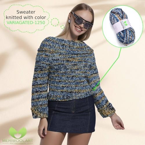 Vue 6 de Meriwoolart Pelote De Laine