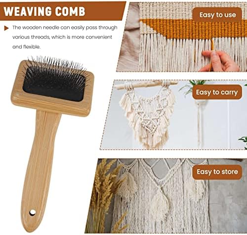 Vue 5 de Tapisserie Tissage Peigne Macrame