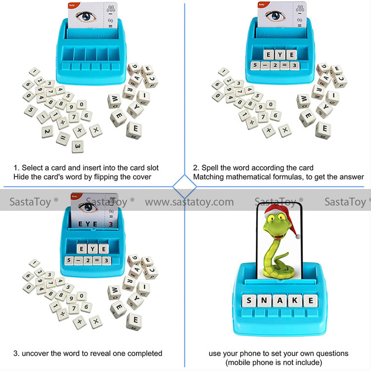 2 In 1 Word & Math Learning Game - Sasta Toy