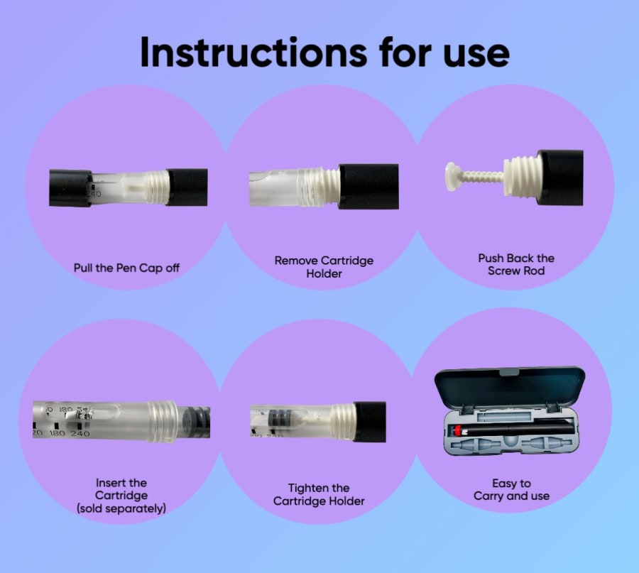 reusable injector pen