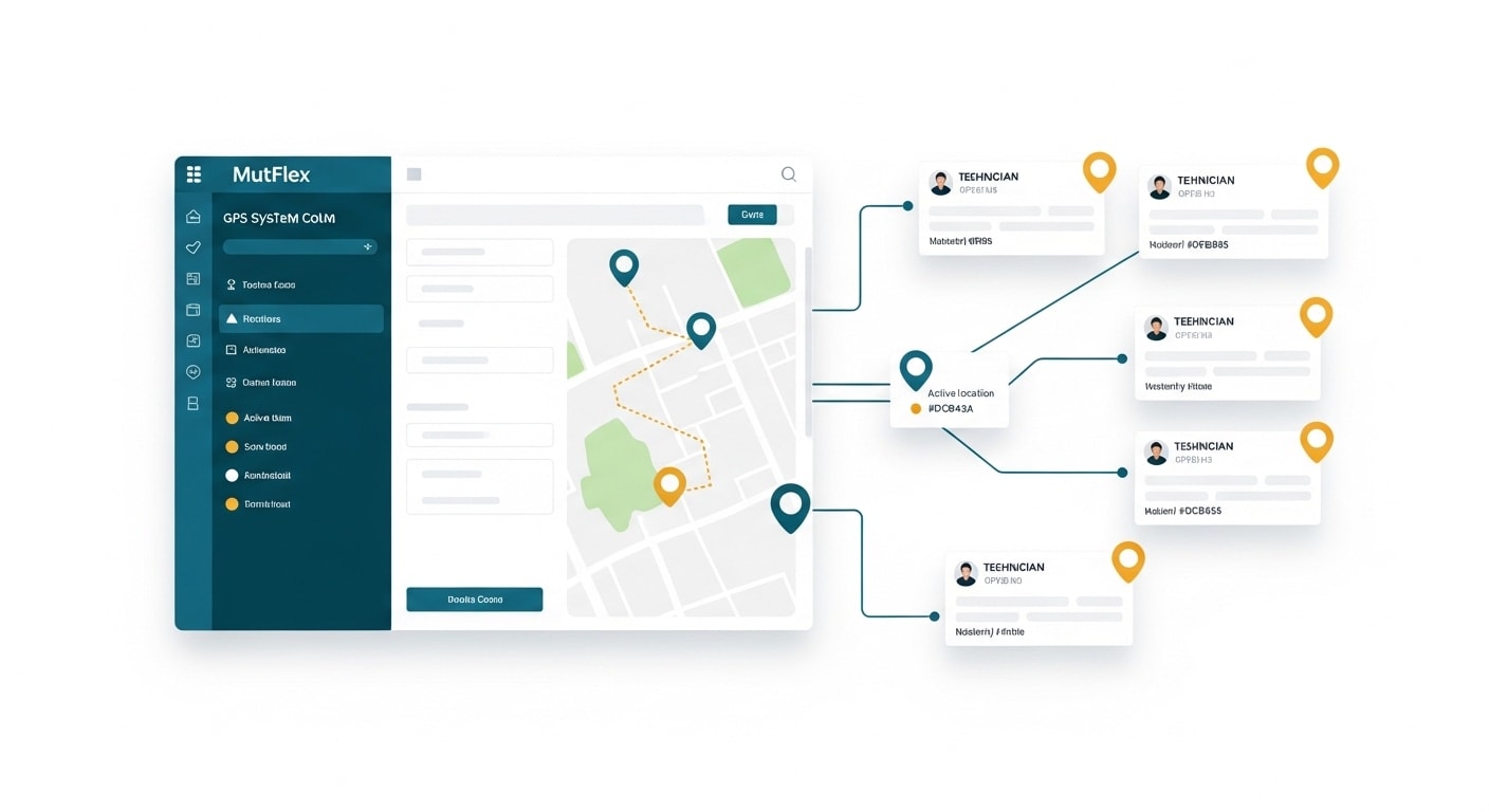 تطبيق متابعة الفنيين للمقاولات
