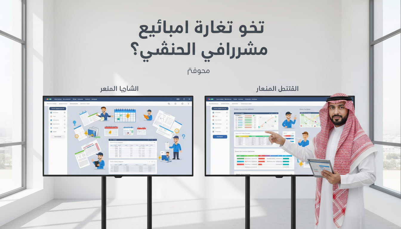 مقارنة برامج إدارة الفنيين - مقدمة: متى ستبدأ بتنظيم فنييك؟ سيناريو واقعي لمدير تشغيل سعودي
