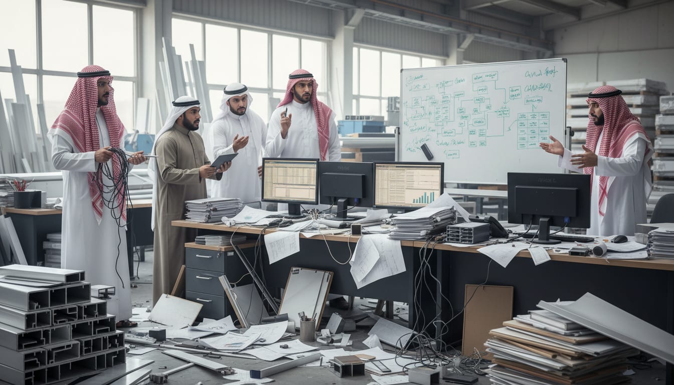 موتفلكس: أفضل برنامج شركات الألمنيوم لإدارة التصنيع والتركيب في السعودية