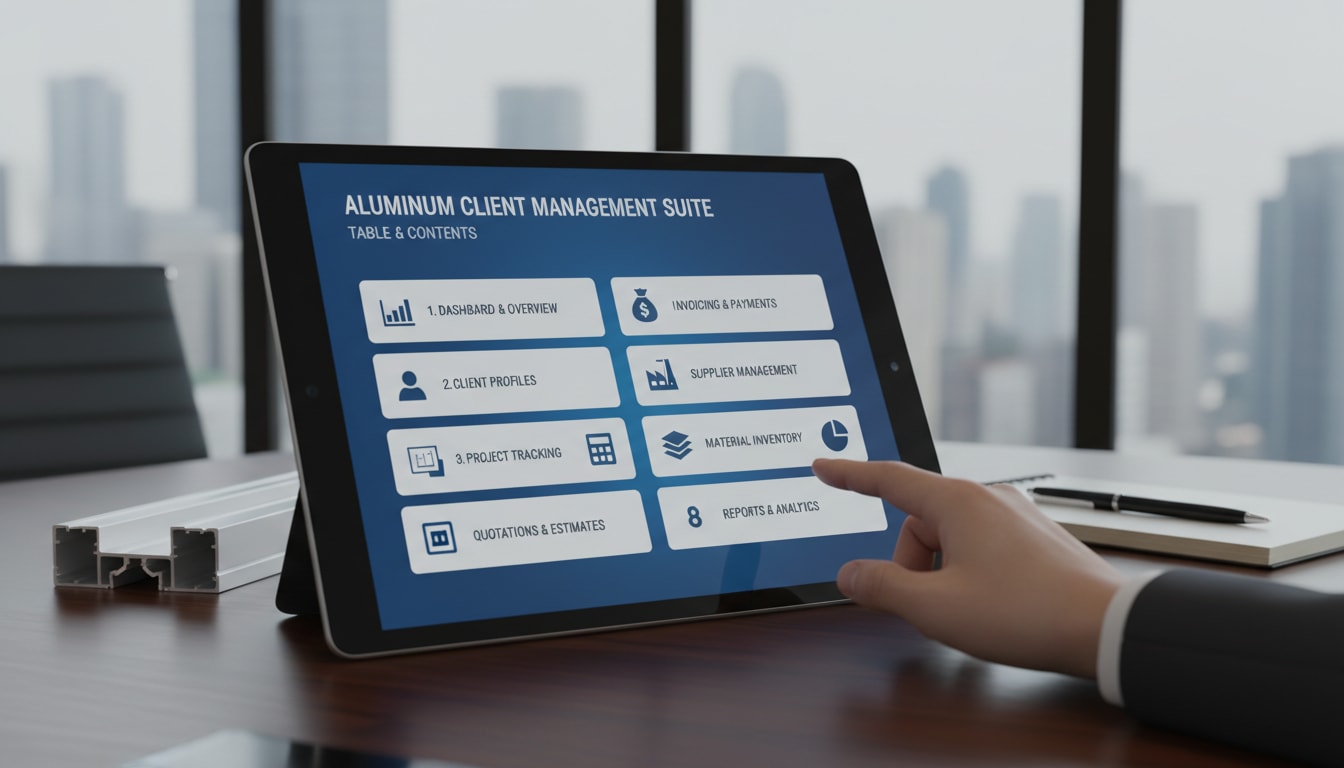 Mutflex CRM: أفضل حل لرضا عملاء الألمنيوم ونجاح أعمالك