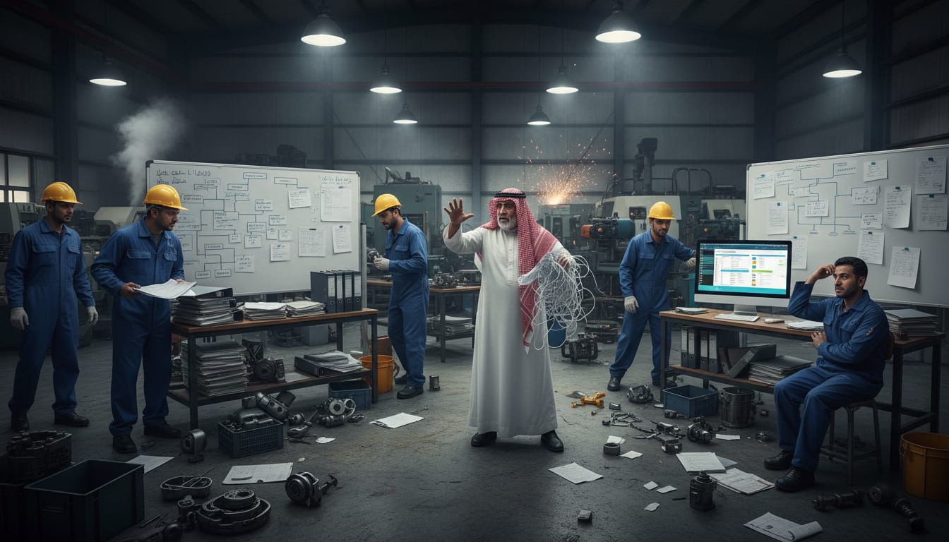 أهمية برنامج إدارة المشاريع للمصانع - تحديات المصانع السعودية: الفوضى والتشتت في الإدارة التقليدية