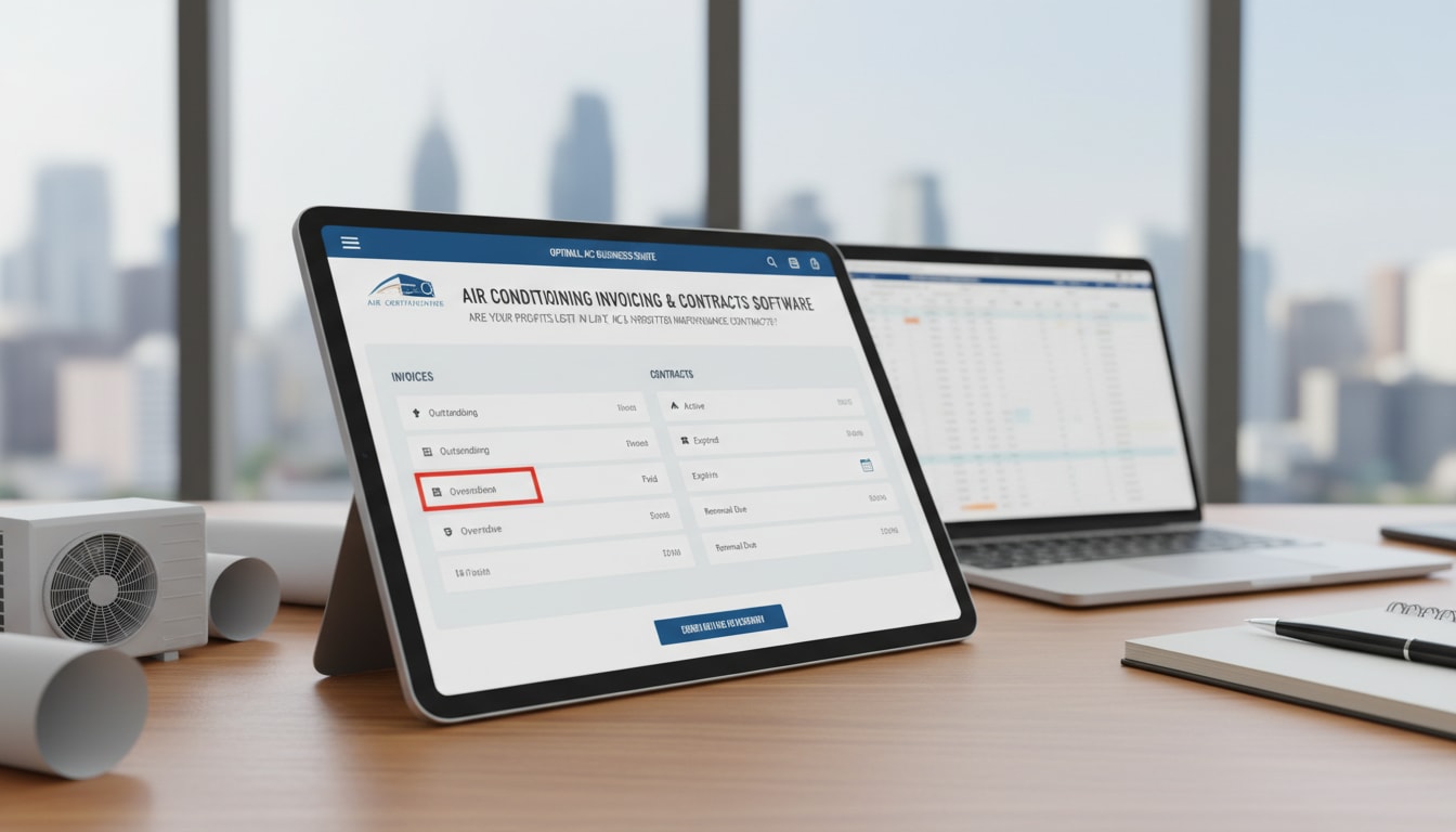 برنامج فواتير وعقود لشركات التكييف - مقدمة: هل تضيع أرباحك بين فواتير التكييف المتأخرة وعقود الصيانة المنسية؟
