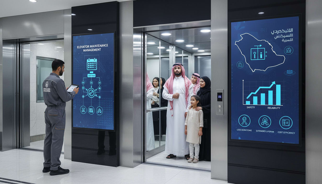 برنامج إدارة صيانة المصاعد - لماذا الصيانة الدورية للمصاعد ليست رفاهية في السعودية؟