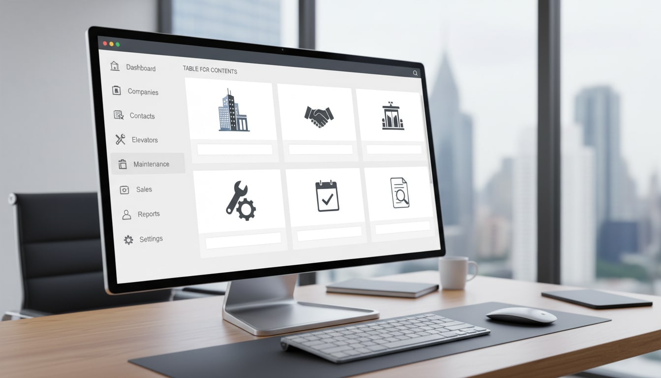 برنامج CRM لشركات المصاعد لتنظيم العملاء والفرص والخدمة