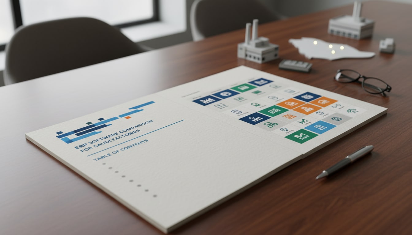 مقارنة شاملة بين برامج ERP الرائدة للمصانع السعودية: لماذا موتفلكس هو الخيار الأذكى؟