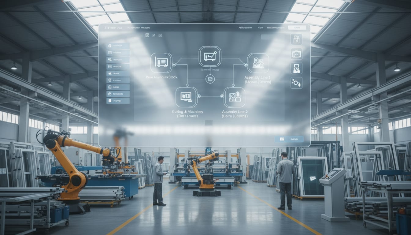 برنامج إدارة التصنيع للألمنيوم - مقدمة: هل أنت غارق في فوضى تصنيع الأبواب والنوافذ الألمنيوم؟