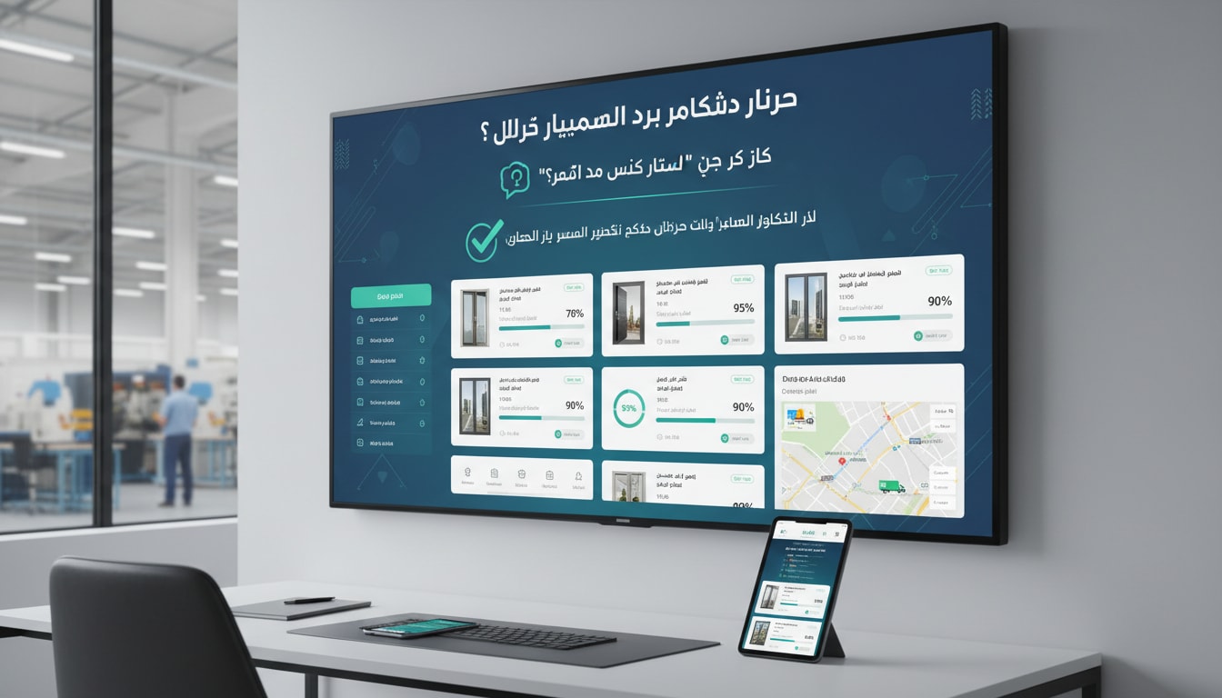 نظام متابعة طلبات العملاء للمصانع - مقدمة: هل سئمت من سؤال 'وين وصل طلبي؟' - حل شفافية تتبع الطلبات لمصانع الأبواب والنوافذ