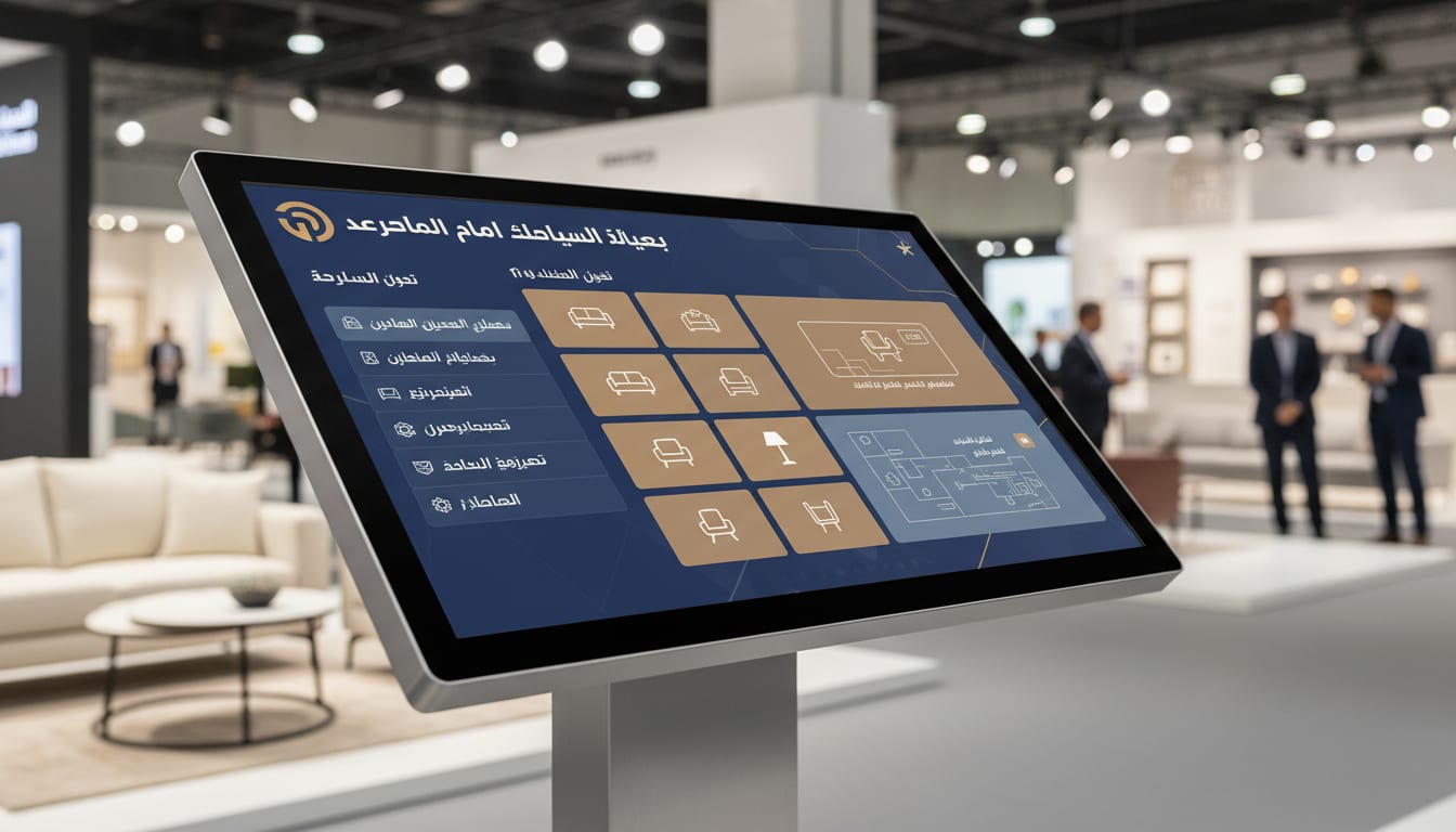 لوحة العميل لمعارض الأثاث: عرض حالة الطلب والصور بوضوح