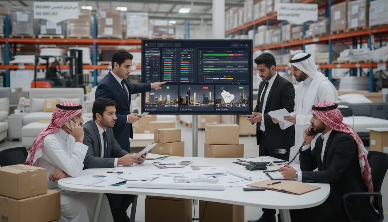 متابعة طلبات معارض الأثاث متعددة الفروع - الصلاحيات