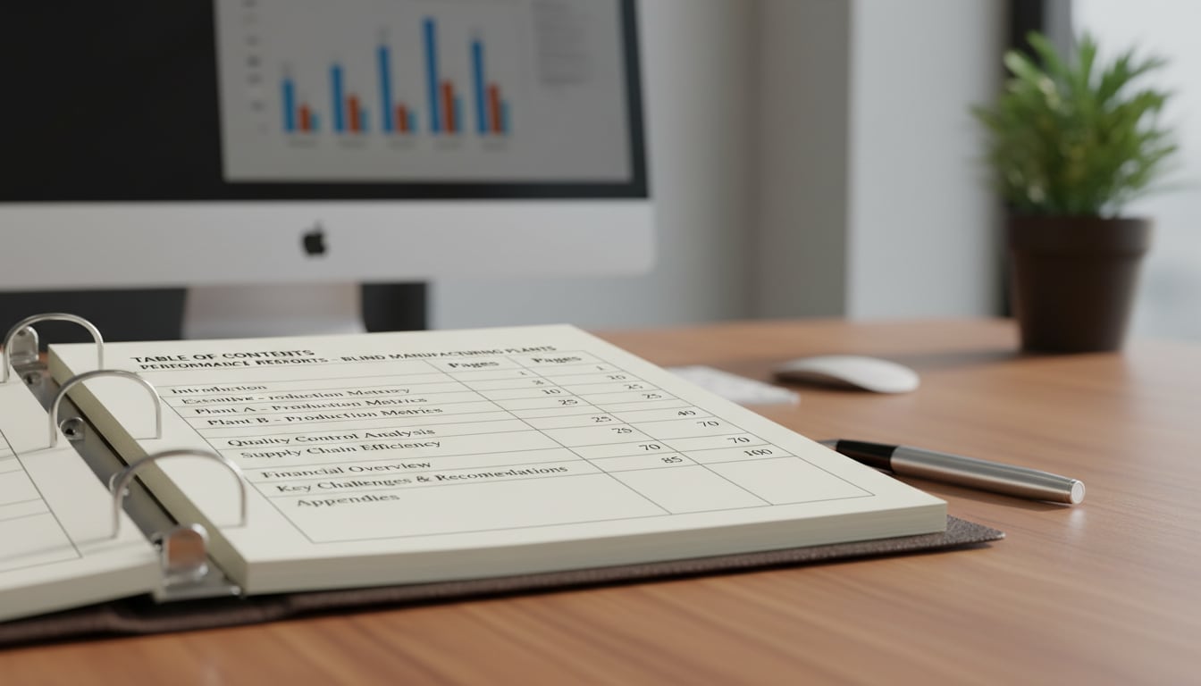 تقارير أداء مصانع الستائر: الطلبات المتأخرة وجاهزية التصنيع والتركيب