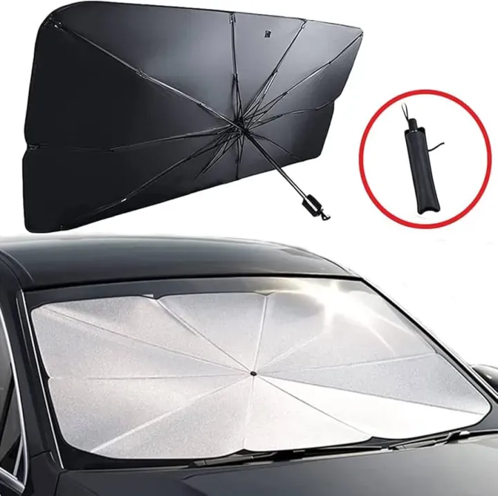 Foldable Car Windshield Sun Shade Umbrella – UV Protection & Heat Insulation Cover Rs 1,125