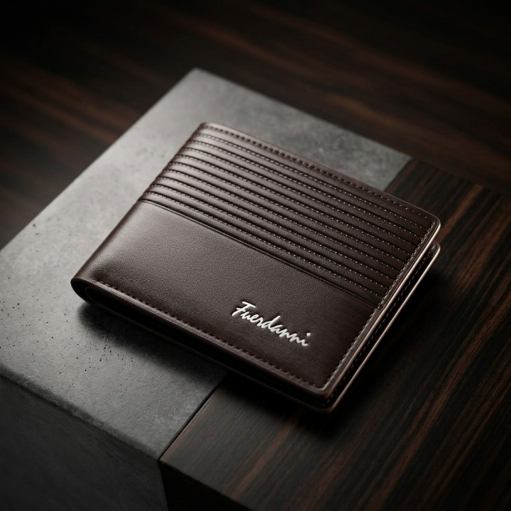 Fuerdanni Luxury Classic Bifold Wallet  Wallet for Men (Brown)