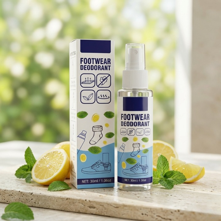 Premium Footwear Deodorant Spray – Instant Shoe & Sock Odor Eliminator (30ml)