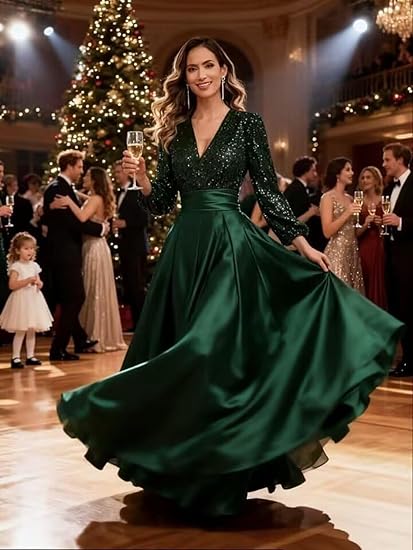 A-Line Satin Mother of The Bride Dresses for Women