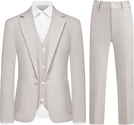 Boys Linen Suit 3-Piece Formal Blazer Vest Pants Set for Wedding Prom Graduation 6-18Y - Ultimate Review & Guide