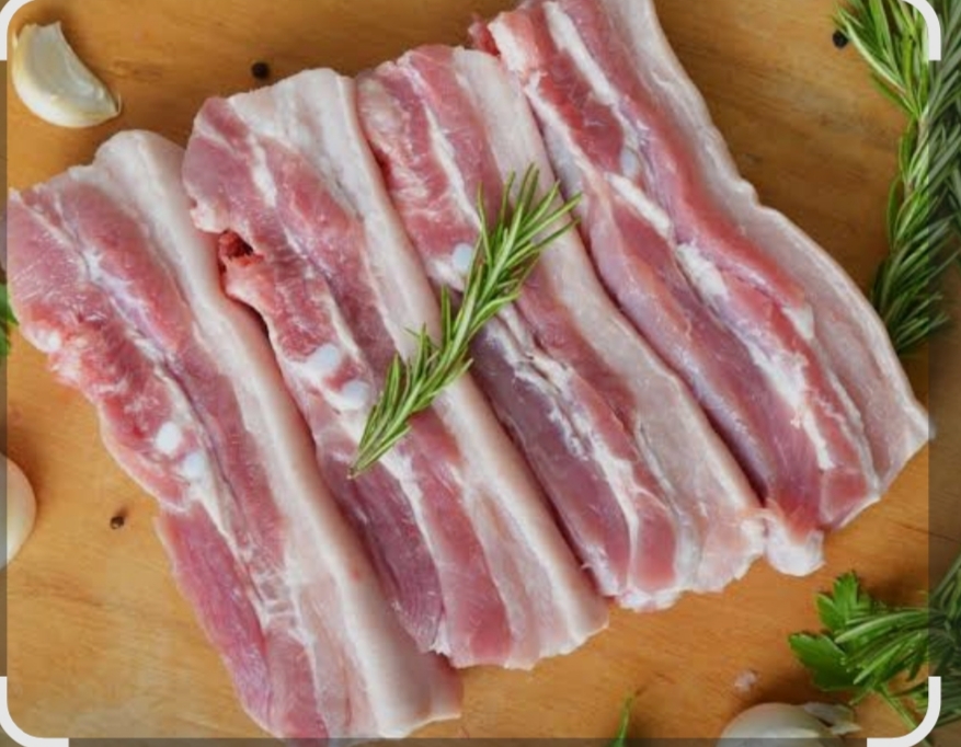 Pork belly slice