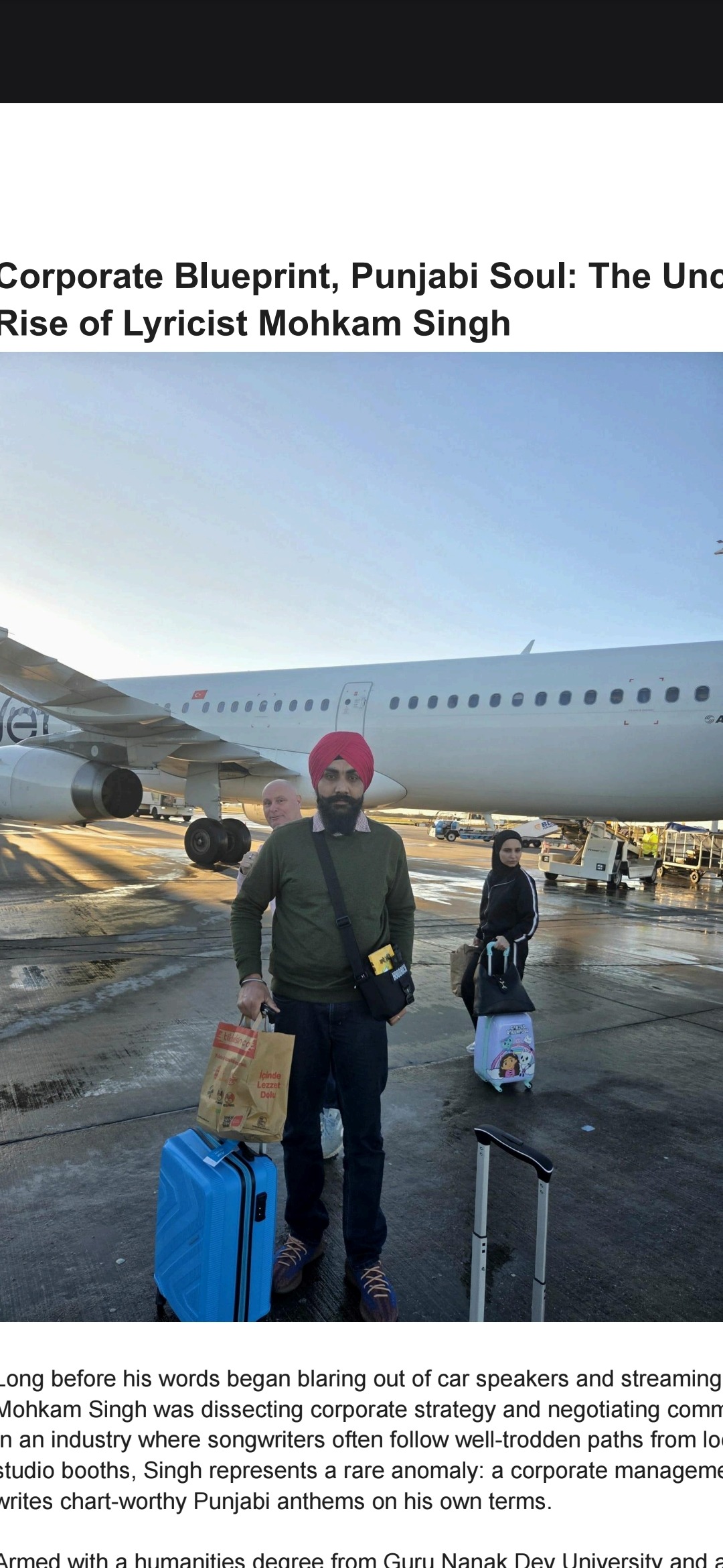 Corporate Blueprint, Punjabi Soul: The Unconventional Rise of Lyricist Mohkam Singh