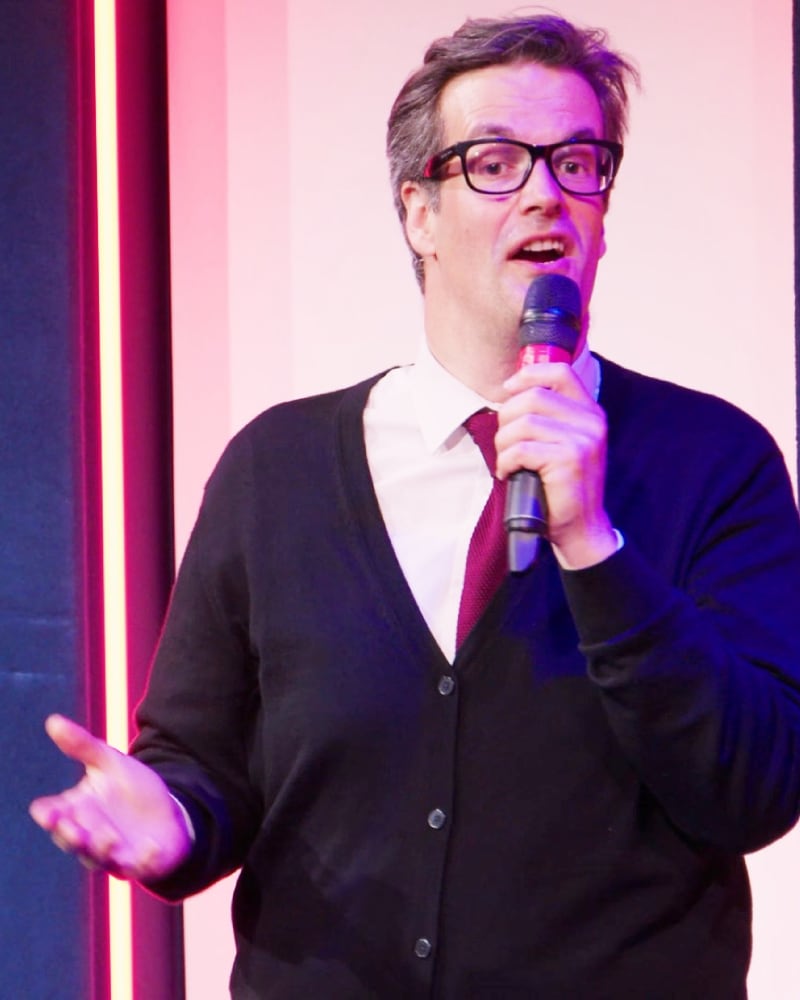 Marcus Brigstocke performing live
