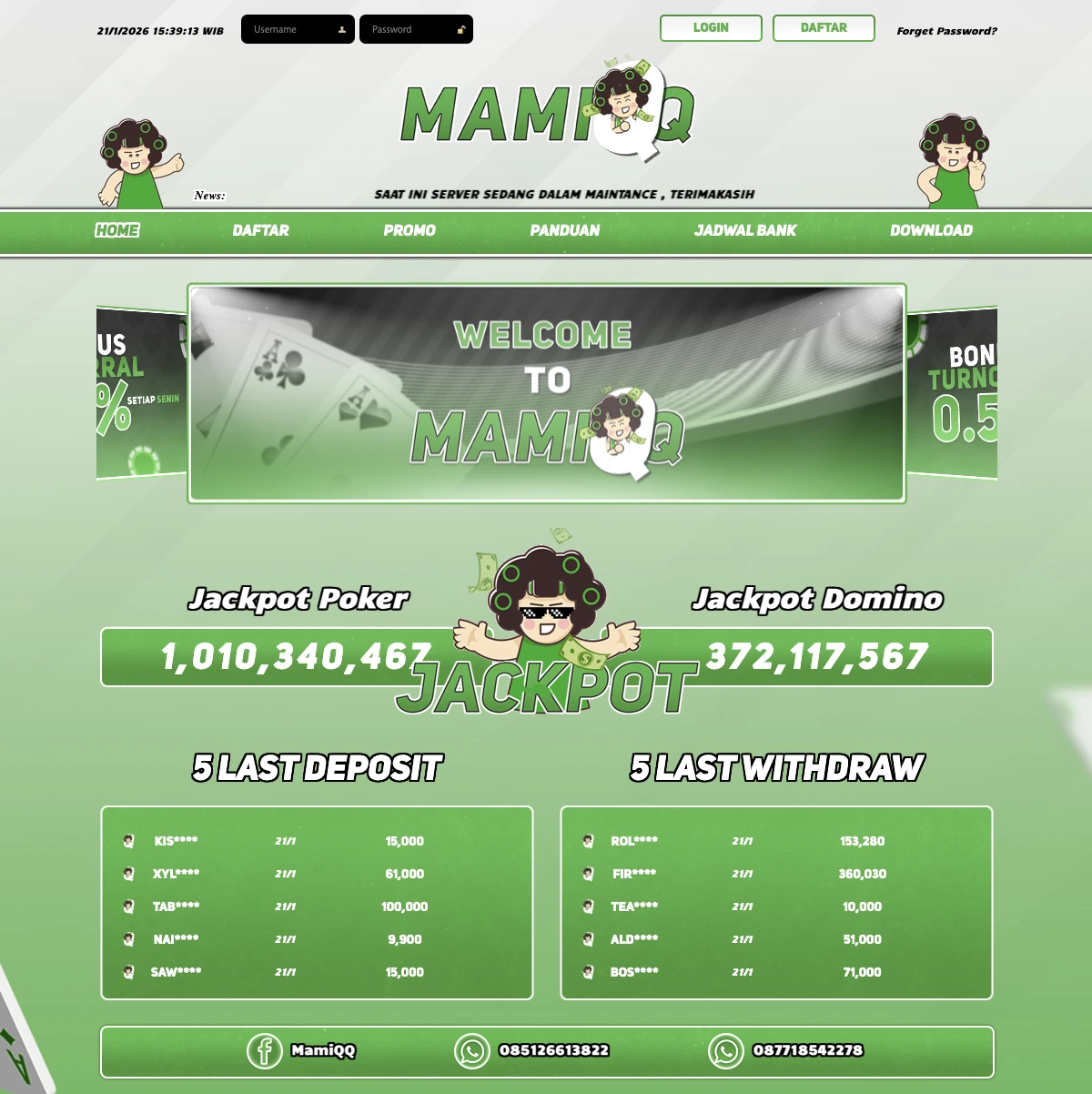 MAMIQQ: Link Alternatif Login PKV Slot Online Gacor Hari Ini - WooCommerce eCommerce