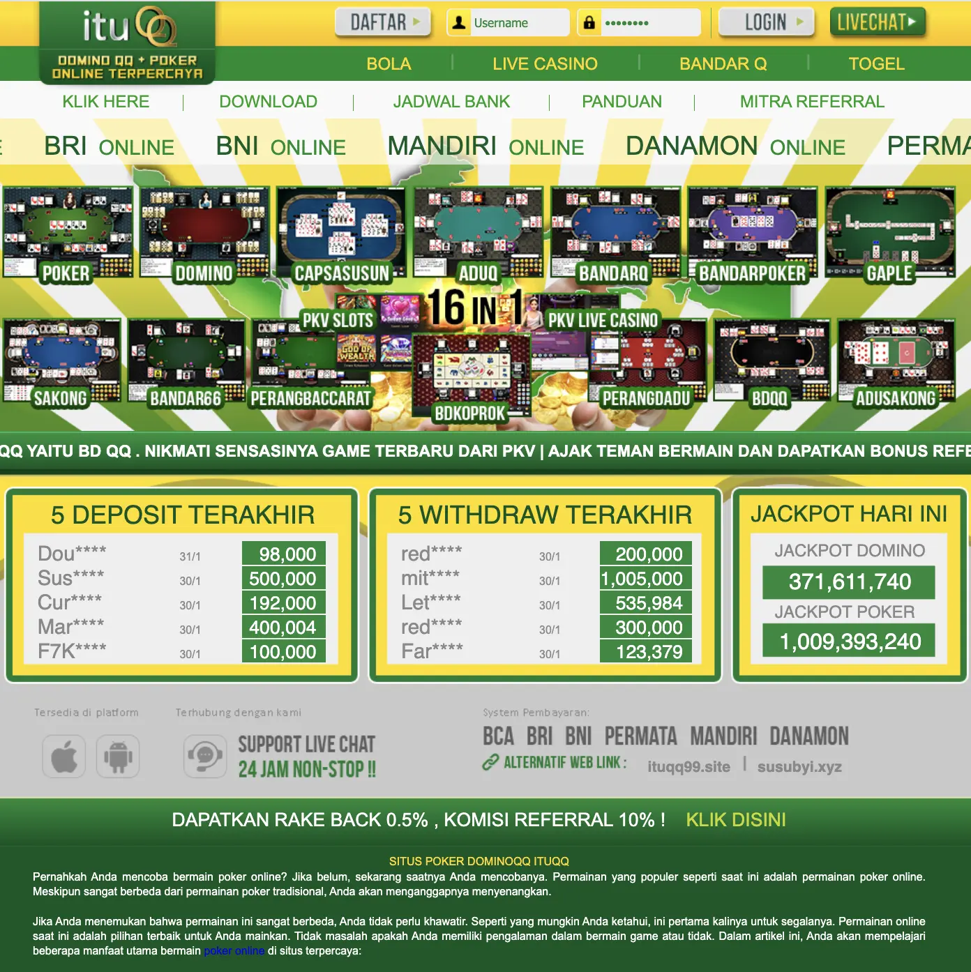 ITUQQ: Link Alternatif Daftar Akun Itu QQ Poker Login PKV Games