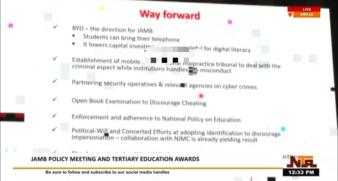 JAMB Considers “Bring Your Device” Policy for 2027 UTME