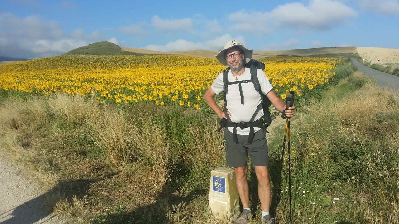 Gianni Amerio Gianni Amerio auf dem Weg nach Santiago