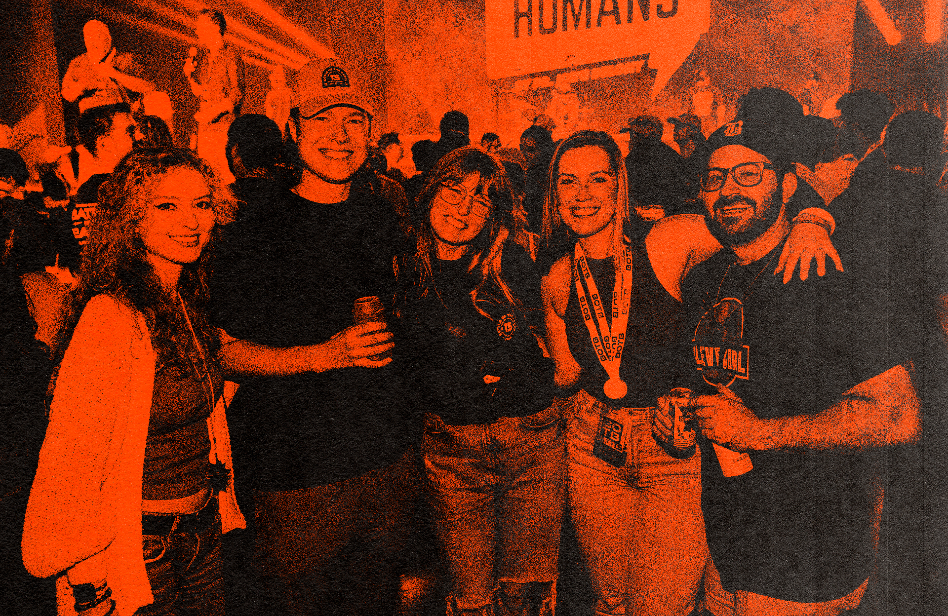 Friends at the event