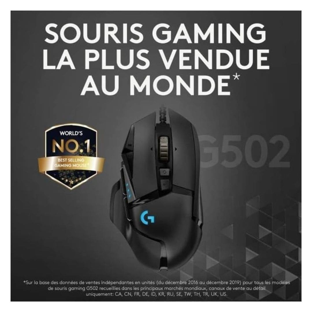 Logitech G502 HERO Gaming Mouse (Renewed) - 25,600 DPI, 11 Programmable Buttons