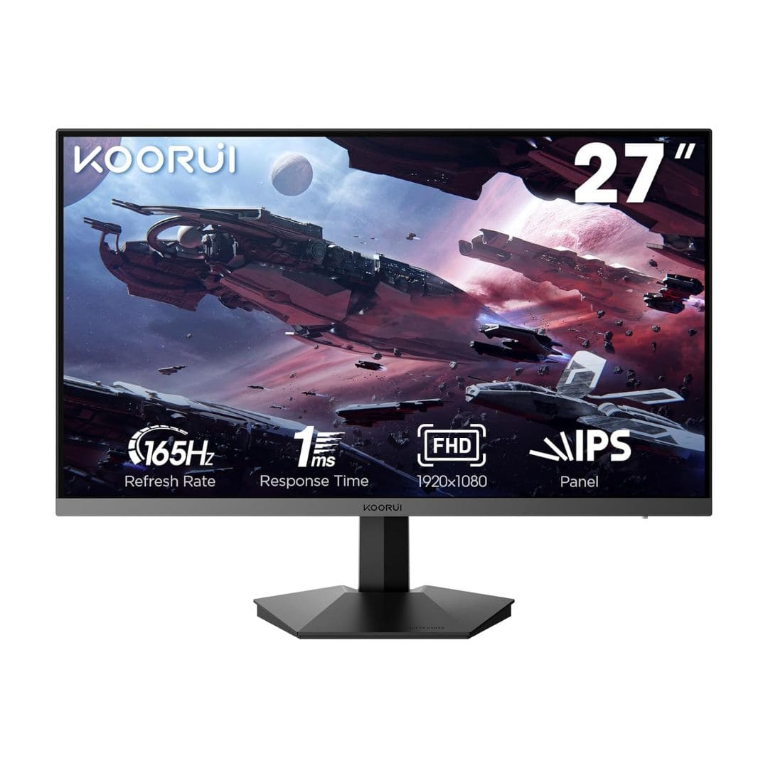 KOORUI 27-Inch Gaming Monitor GN06 – Full HD 165Hz IPS, 1ms