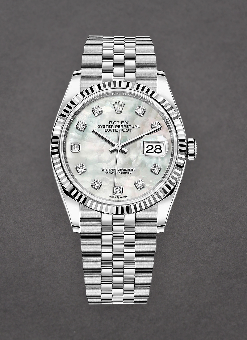 Rolex Datejust 36mm Jubilé Branco