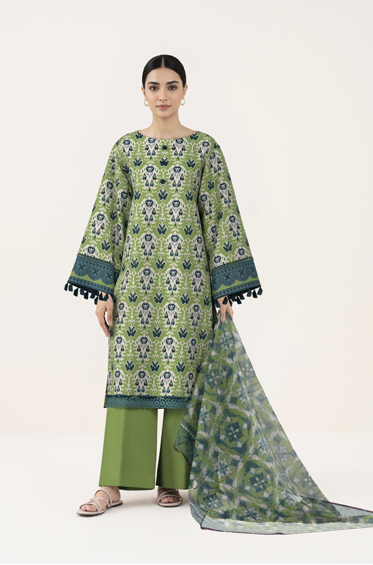Sapphire 3 Piece Printed Lawn Suit front view