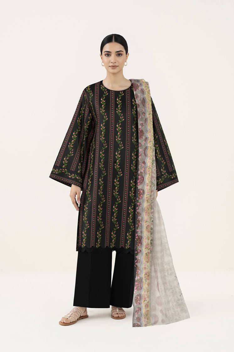 Sapphire 3 Piece Printed Lawn Suit front view