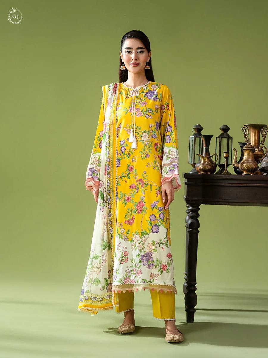 Gulljee Popin 3-PC Unstitched Printed Lawn Suit GJPIN2610A12