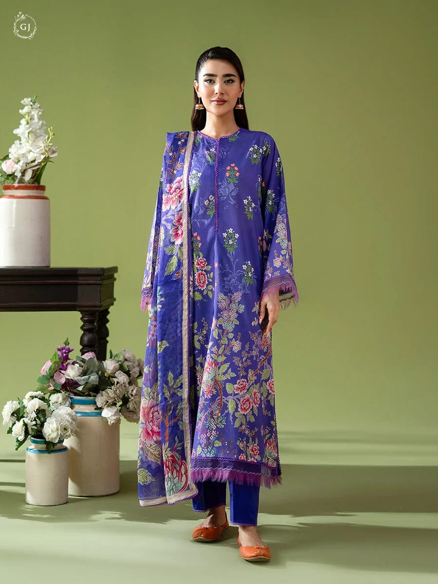 Gulljee Popin 3-PC Unstitched Printed Lawn Suit GJPIN2610A10