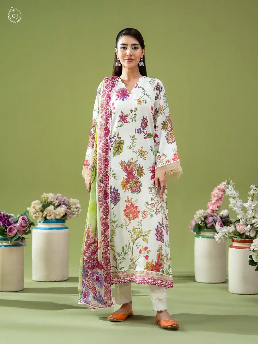Gulljee Popin 3-PC Unstitched Printed Lawn Suit GJPIN2610A9