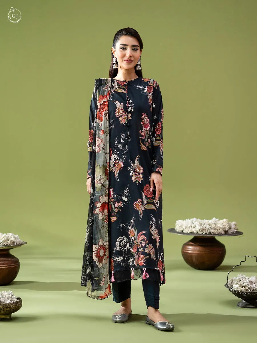 Gulljee Popin 3-PC Unstitched Printed Lawn Suit GJPIN2610A2