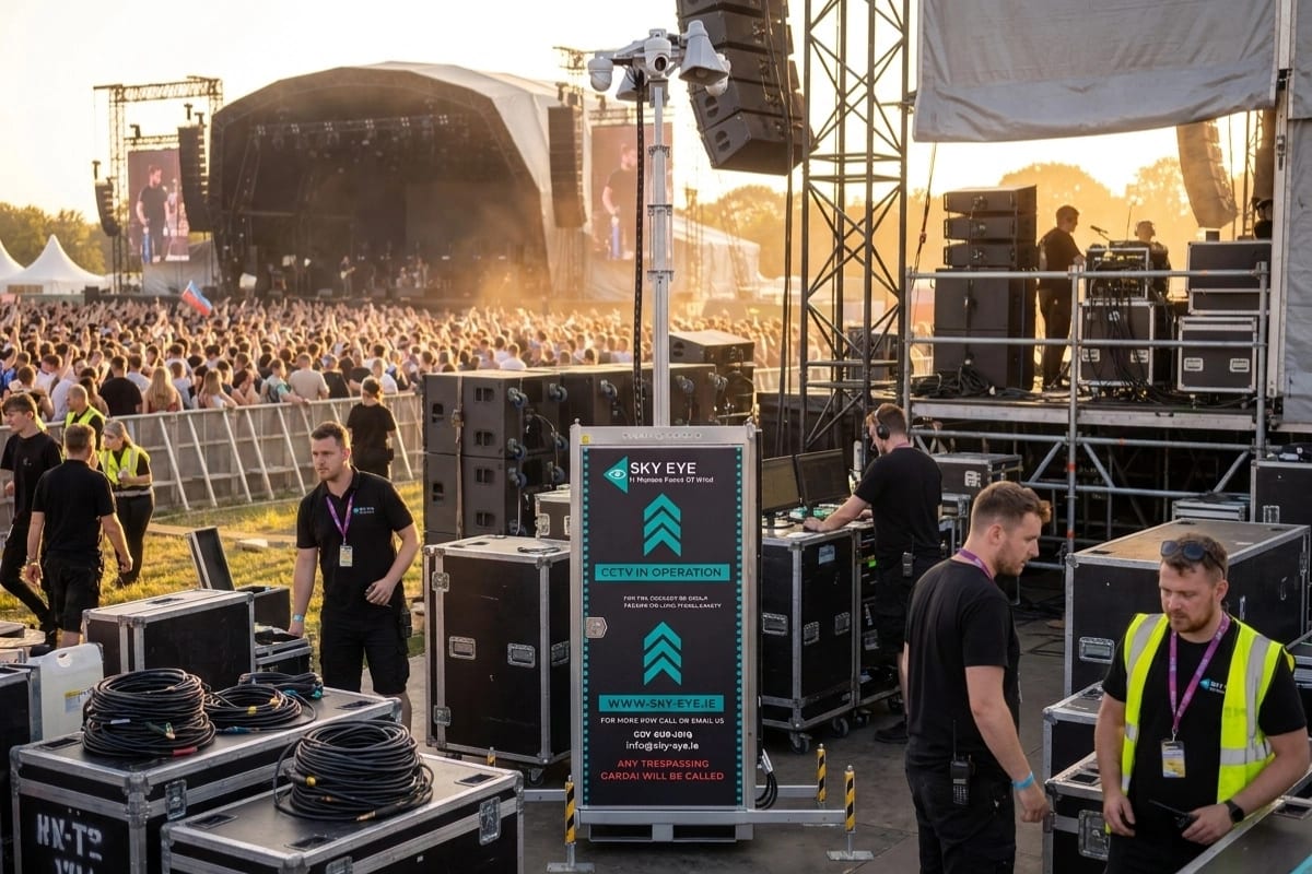 Event & Festival Security Solar CCTV Tower Hire
