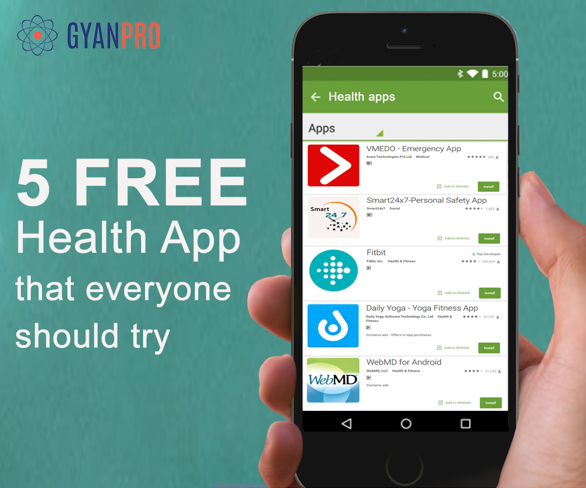 5 Free Essential Health Apps that everyone should try GyanPro Science Blog