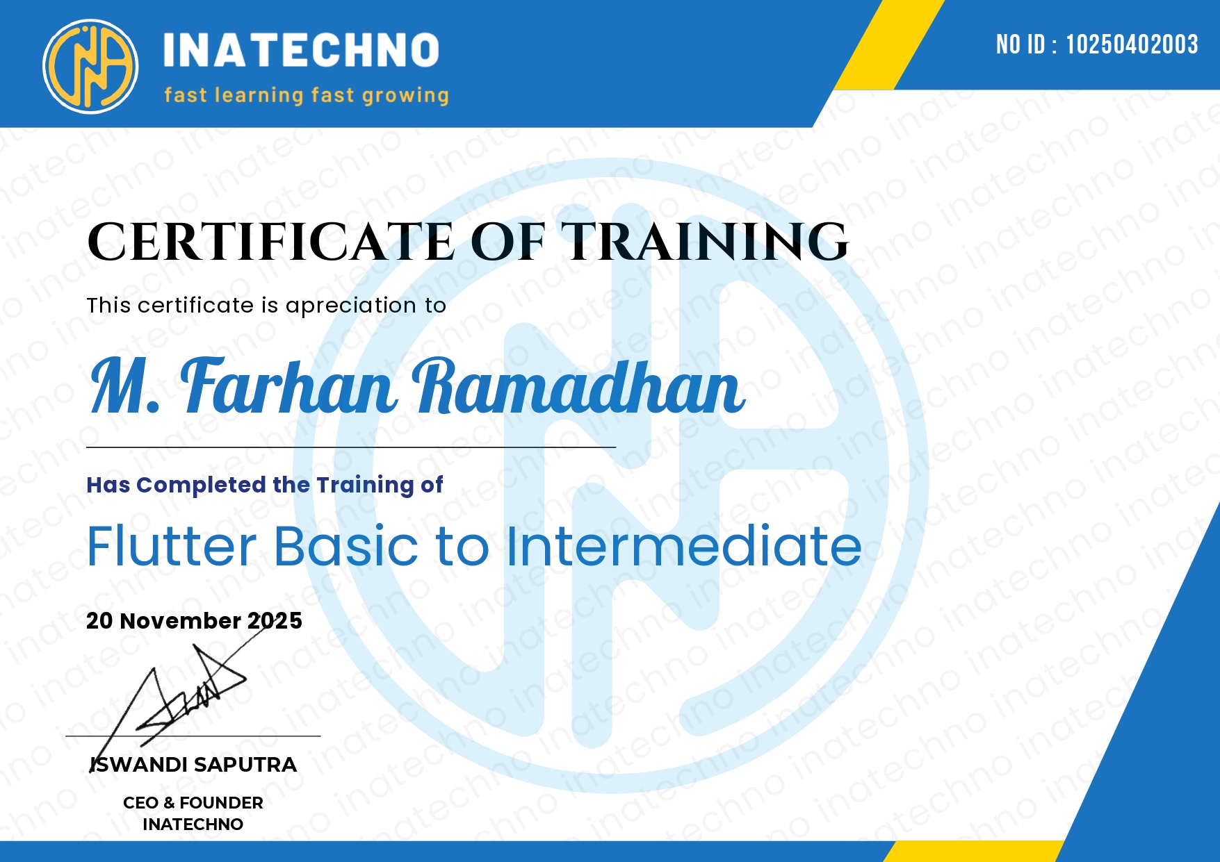 Training Flutter: Basic to Intermediate