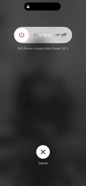 Restart iPhone X and newer