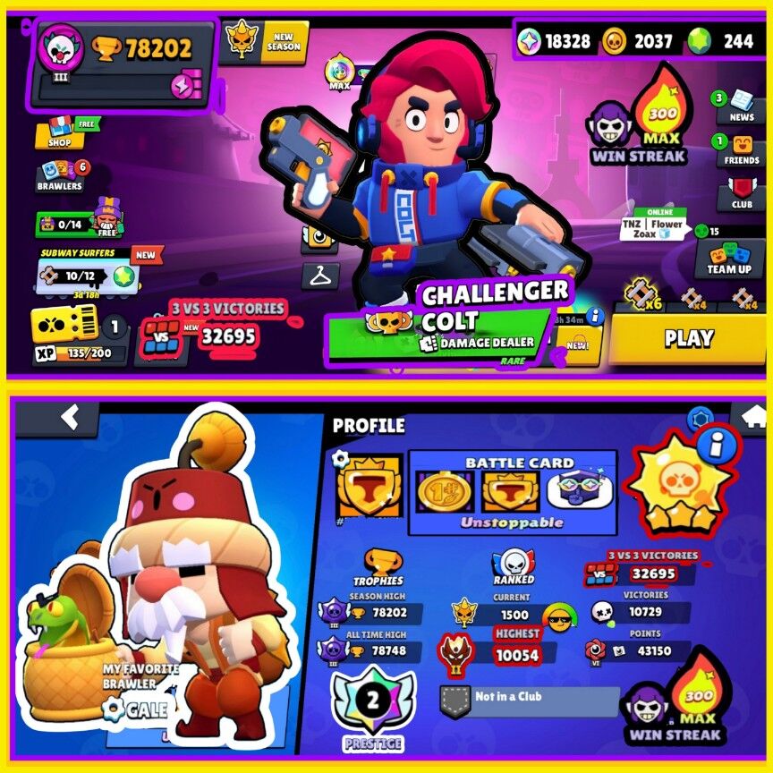 Brawl Stars Account (IOS/ANDROID) – 300 WIN STREAK | CHALLENGER COLT | ALL EXCLUSIVE OLD BP 1-10 | ALL RAREST PINS | PRESTIGE | HIGH LEAGUE | RAREST EVER | MASTERS Brawl Stars Account (IOS/ANDROID) – 300 WIN STREAK | CHALLENGER COLT | ALL EXCLUSIVE OLD BP 1-10 | ALL RAREST PINS | PRESTIGE | HIGH LEAGUE | RAREST EVER | MASTERS