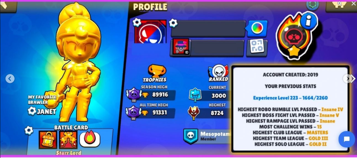 Brawl Stars Account (IOS/ANDROID) – 90K+ TROPHIES | 2019 OG ACCOUNT | 93 BRAWLERS | 93 MAX (INC HYP) | ALL HYPERCHARGED | 335+ SKINS | MASTERS ACCOUNT Brawl Stars Account (IOS/ANDROID) – 90K+ TROPHIES | 2019 OG ACCOUNT | 93 BRAWLERS | 93 MAX (INC HYP) | ALL HYPERCHARGED | 335+ SKINS | MASTERS ACCOUNT