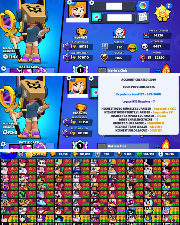 Brawl Stars Account (IOS/ANDROID) – 101k+ Trophy | 94+ Brawler | 325+ Skins | 67+ Max Power | 48+ Hypercharges | Brawl Stars Account (IOS/ANDROID) – 101k+ Trophy | 94+ Brawler | 325+ Skins | 67+ Max Power | 48+ Hypercharges |